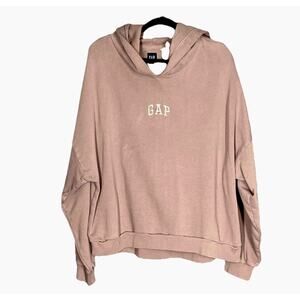 Gap Hoodie Sweatshirt Womens Size X-Large Blush Pink Logo Soft Cozy Comfy Fleece